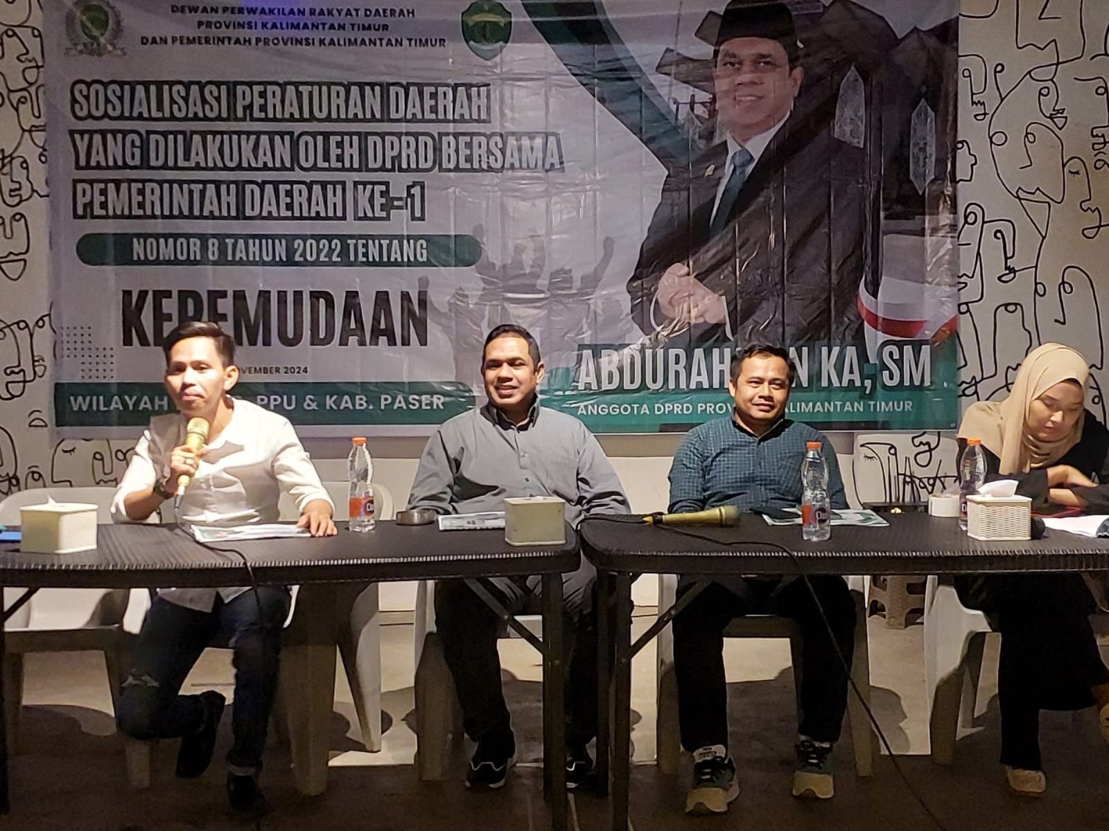 Abdurahman KA Sosialisasikan Perda Kepemudaan di Tanah Grogot